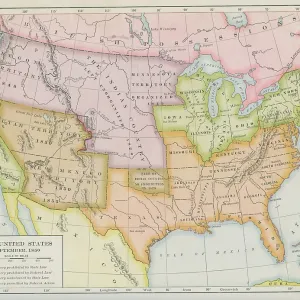 Map Of Slavery Prohibition In The United States Map Of Slavery Prohibition In The United States