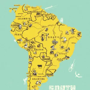 Map of South America