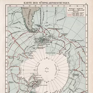 Map of the South Pole 1900