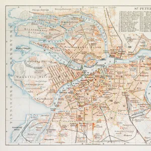 Map of St. Petersburg 1895