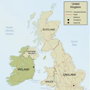 Map of the United Kingdom