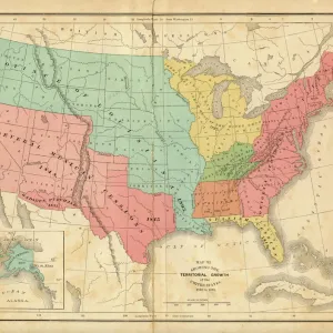 Map of United States 1876