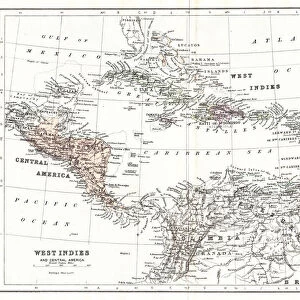 Map of West Indies 1894