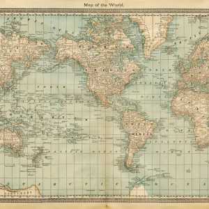 map of the world 1882