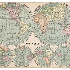 Map of the world 1889