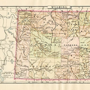 Map of Wyoming 1894