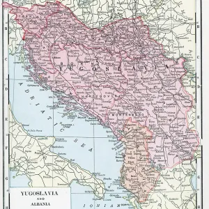 Map Of Yugoslavia And Albania Map Of Yugoslavia And Albania