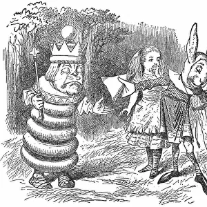 March Hare Giving the White King a Ham Sandwich in Through the Looking-Glass