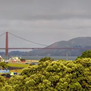 The Marina District with the Golden Gate, San Francisco, California, USA The Marina District with the Golden Gate, San Francisco, California, USA