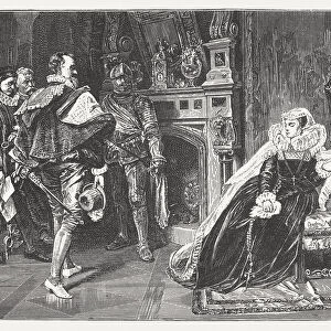 Mary Stuart (1542-1587) receives the death sentence, by Piloty