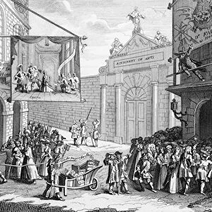 Masquerade and opera, Burlington Gate, by William Hogarth