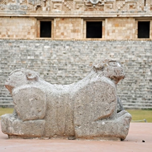 Mayan Jaguar Throne and Governors Palace, Uxmal