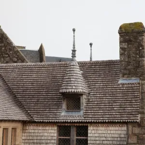 Medieval House Print of Mont Saint-Michel, Normandy Medieval House Print of Mont Saint-Michel, Normandy