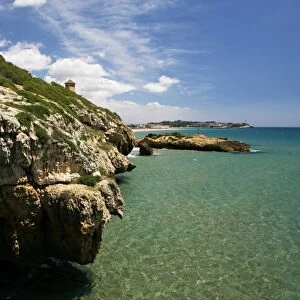 Mediterranean coast in Tarragona, Catalonia, Spain, Europe