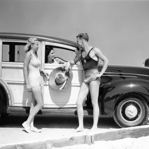 1938 Ford Wood Body Station Wagon Print