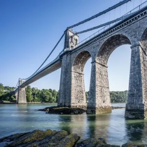 Menai Suspension Bridge Print