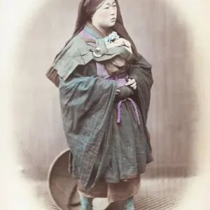 Mendicant Nun Print circa 1865 Mendicant Nun Print circa 1865