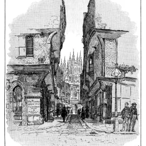 Mercery Lane in Canterbury Mercery Lane in Canterbury