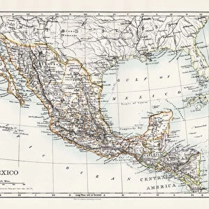 Mexico map 1897