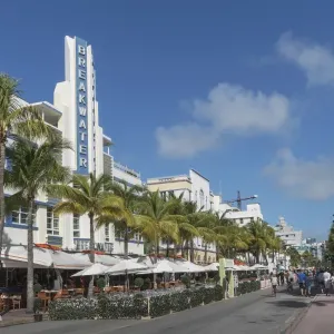Miami Beach Print: Ocean Drive Art Deco Hotels Miami Beach Print: Ocean Drive Art Deco Hotels