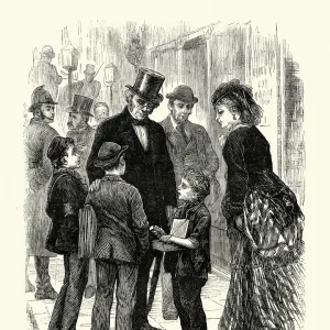 Michael Faraday and the Newspaper boys, 19th Century