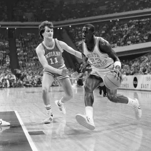 Michael Jordan in College Basketball Action Michael Jordan in College Basketball Action