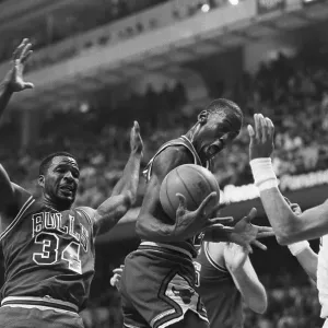 Michael Jordan Grabbing Rebound Michael Jordan Grabbing Rebound