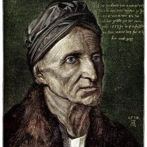 Michael Wolgemut Print, 1516 Engraving