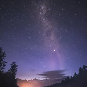 Milky way at Lake Matheson