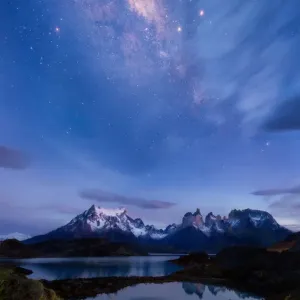 Torres del Paine Twilight Milky Way Print