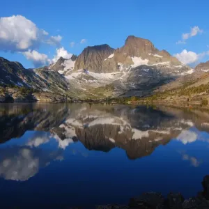 Garnet Lake Print: Mirror-like reflections of Mount Banner and Ritter Garnet Lake Print: Mirror-like reflections of Mount Banner and Ritter
