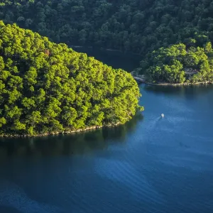 Mljet National Park Print - Small Touristic Boat Sail in Mljet Croatia Mljet National Park Print - Small Touristic Boat Sail in Mljet Croatia