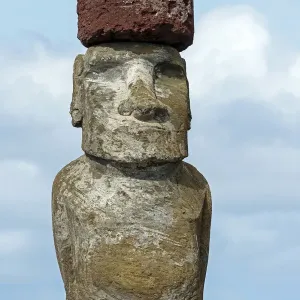 Moai, Rano Raraku, Easter Island, Chile Moai, Rano Raraku, Easter Island, Chile