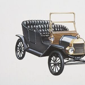 Model T Ford car, front view