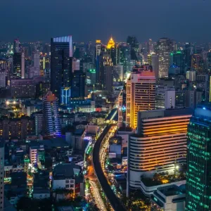 Bangkok City Modern Building Print Bangkok City Modern Building Print