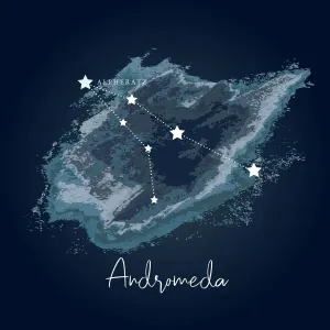 Modern Night Sky Constellation - Andromeda Modern Night Sky Constellation - Andromeda