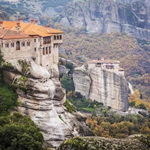 Monasteries perched on cliffs