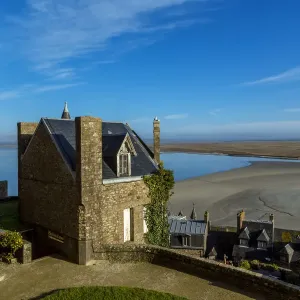 Mont Saint Michel Bay Print at Low Tide Mont Saint Michel Bay Print at Low Tide