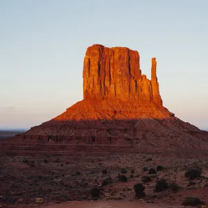 Monument Valley Butte at sunset