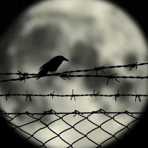 Luna llena cuervo. Luna llena cuervo.