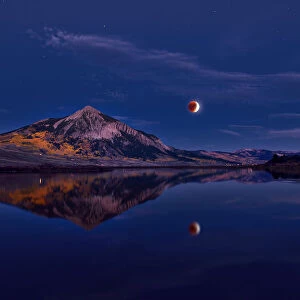 Moon Eclipse in Crested Butte
