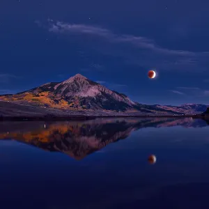 Moon Eclipse in Crested Butte Print Moon Eclipse in Crested Butte Print