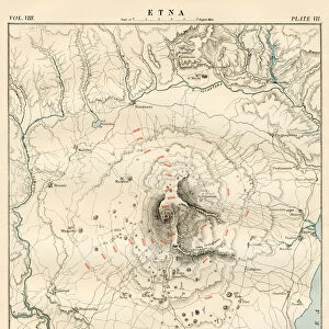 Mount Etna map 1881