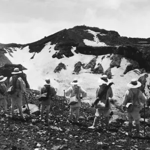 Mount Fuji Pilgrims Print, circa 1955