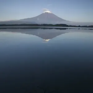 Mount Fuji reflected in Lake Motosu, Fuji-Hakone-Izu National Park, Honshu, Japan Mount Fuji reflected in Lake Motosu, Fuji-Hakone-Izu National Park, Honshu, Japan