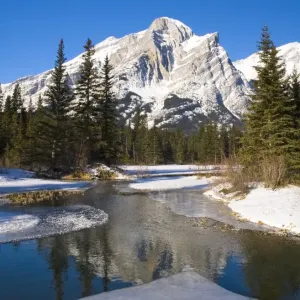 Mount Kidd, Banff National Park, Alberta, British Columbia, Canada Mount Kidd, Banff National Park, Alberta, British Columbia, Canada