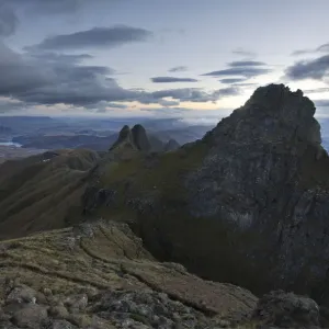 Mountain peak at dawn in the Drakensberg Mountain peak at dawn in the Drakensberg
