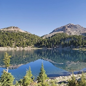 Mountain reflected in helen lake