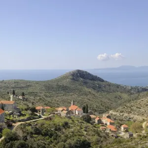 Mountain town of Velo Grablje, Hvar Island, Croatia, Europe Mountain town of Velo Grablje, Hvar Island, Croatia, Europe