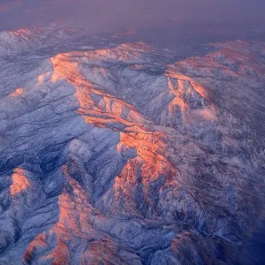 Mountains on Fire Aerial Photography Print Mountains on Fire Aerial Photography Print